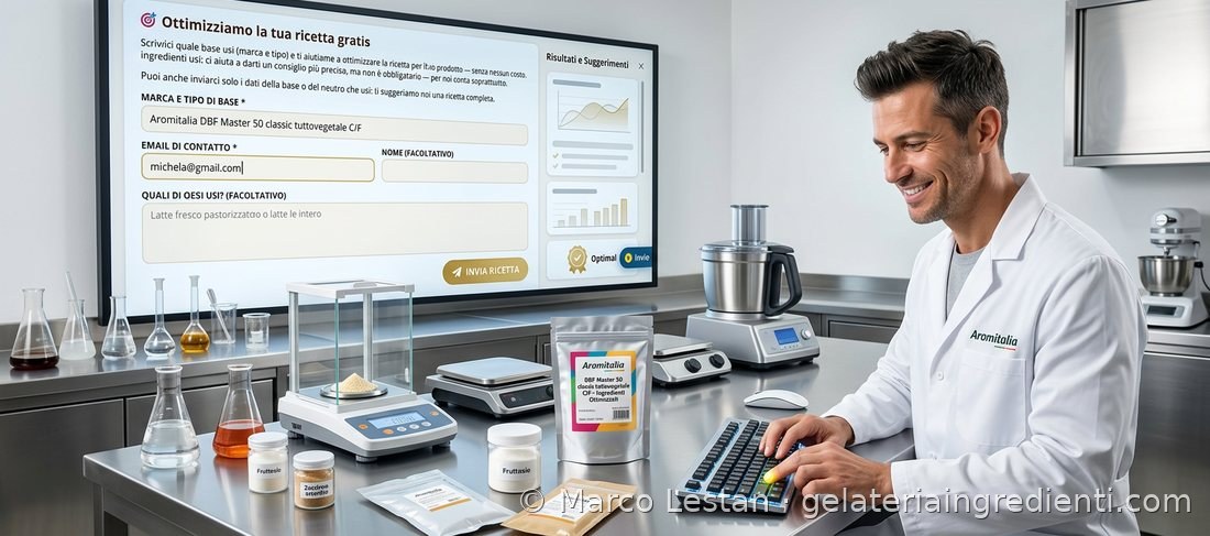 Scrivici la marca e il tipo di base o neutro che usi: ti aiutiamo gratuitamente a ottimizzare la tua ricetta con un consiglio su misura